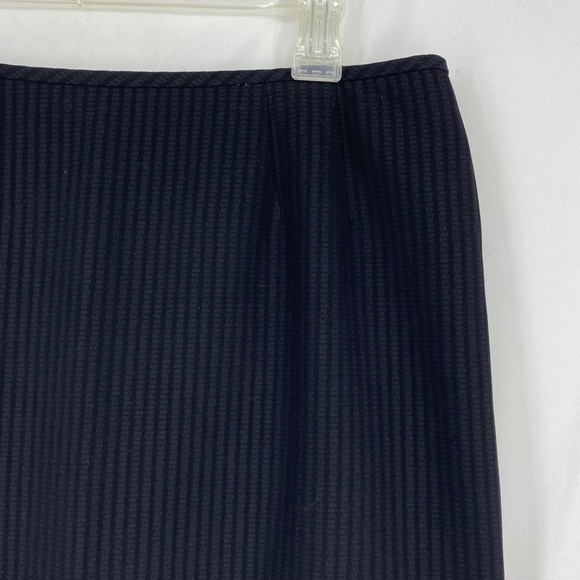 Evan Picone Womens Size 10 Pencil Skirt Tonal Black Stripe Career Office Busines - Picture 2 of 10